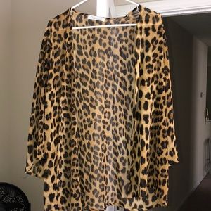 Cheetah print shawl